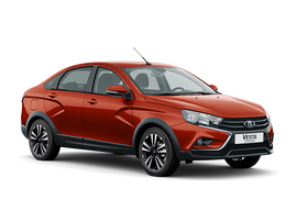 Lada Vesta Cross Цвет: Красный "Сердолик"