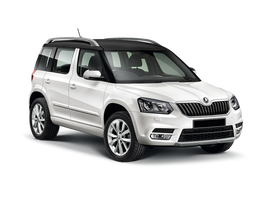 Skoda Yeti Цвет: Белый Pure черная крыша и корпуса наружных зеркал